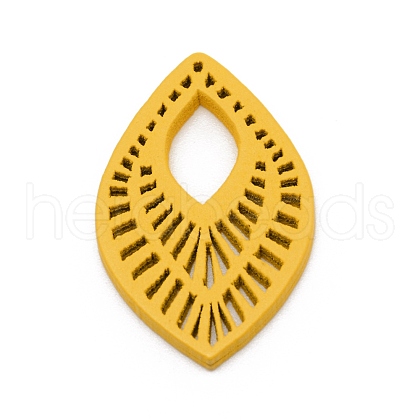 Splint Leaf Pendants WOOD-WH0115-69E-1