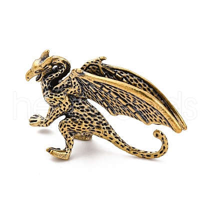 Brass Pterosaur Display Decoration KK-D370-10AG-B-1