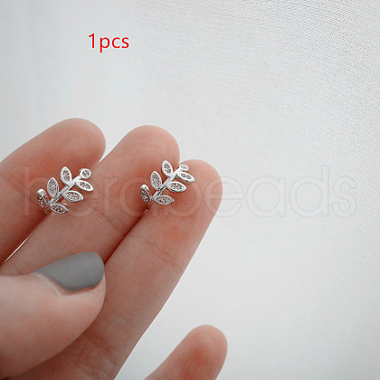 Alloy Leaf Cuff Earrings WG3D3A6-02-1
