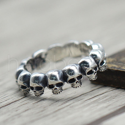 Skull Head Alloy Finger Rings FS-WGF71B4-02-1