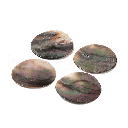 Natural Black Lip Shell Pendant BSHE-H018-18-1