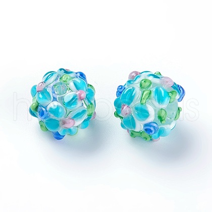 Handmade Bumpy Lampwork Beads LAMP-E021-07L-1