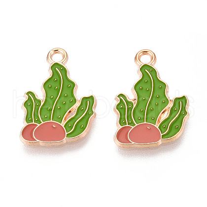 Alloy Enamel Pendants ENAM-T022-25-1