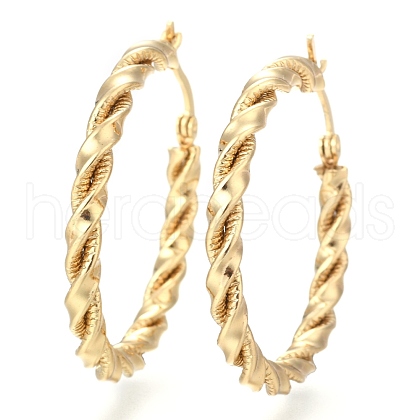 304 Stainless Steel Hoop Earring EJEW-F257-16G-1