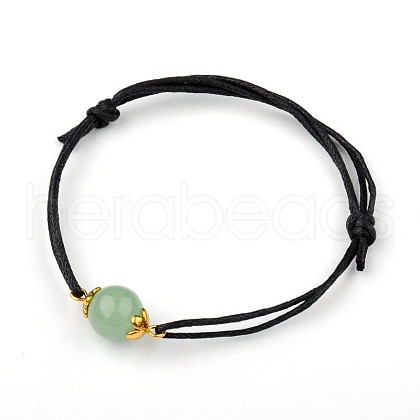 Gemstone Adjustable Link Bracelets X-BJEW-JB01554-02-1
