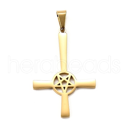 304 Stainless Steel Pendants STAS-R171-06G-1