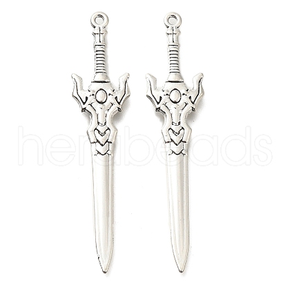 Tibetan Style Alloy Big Pendants FIND-G078-32A-AS-1