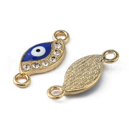 Blue Evil Eye Alloy Crystal Rhinestone Connector Charm FIND-TAC0014-58-1