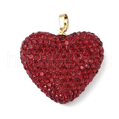 Brass Rhinestone Pendants KK-K293-48D-G-1