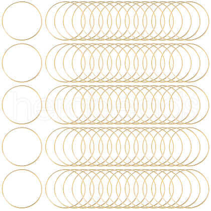 SOFPLATE 120Pcs Brass Linking Rings KK-SP0002-14B-1