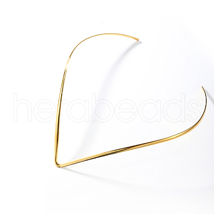 Stainless Steel V-shape Choker Necklace QQ6548-1