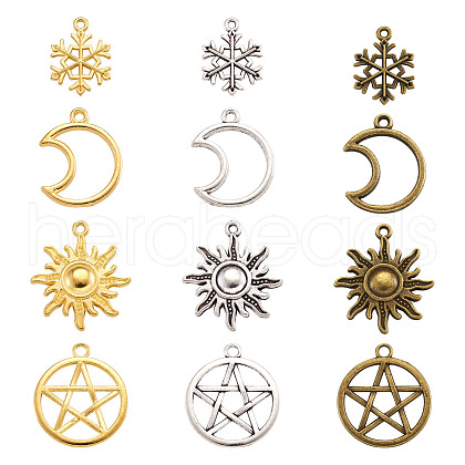 Tibetan Style Alloy Pendants TIBEP-TA0004-02-RS-1