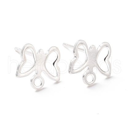 201 Stainless Steel Stud Earring Findings STAS-K241-16S-1