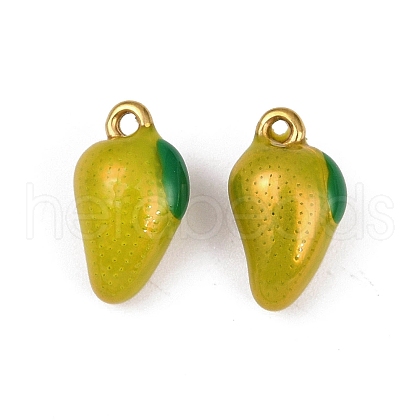304 Stainless Steel Enamel Pendants STAS-Z140-05G-03-1