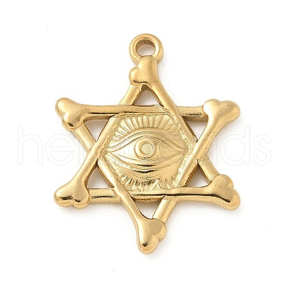 304 Stainless Steel Pendants STAS-I322-08G-1