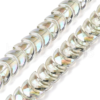 Electroplate Glass Beads Strands EGLA-T021-07D-1