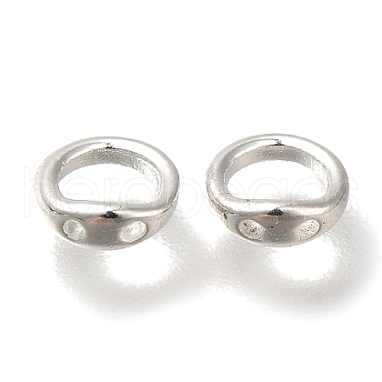 Brass Ring Charm Connectors KK-H502-05S-1