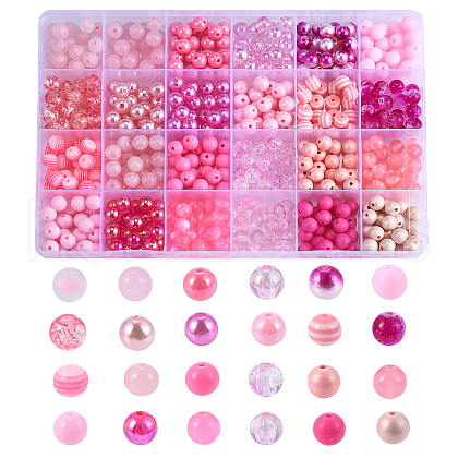 DIY Pink Series Necklace & Bracelet Making Kits DIY-CJ0001-76-1