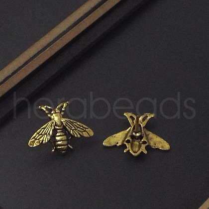 Tibetan Style Alloy Bee Brooch PW24041673705-1