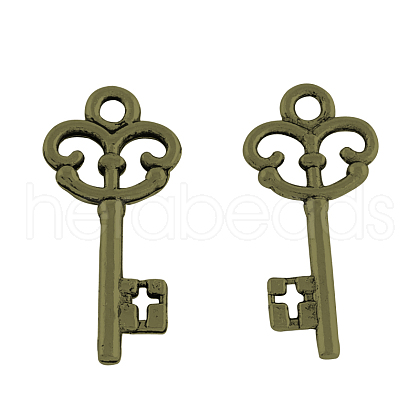 Tibetan Style Alloy Pendants TIBEP-1032-AB-FF-1