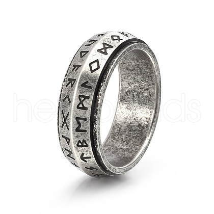 Rotatable Stainless Steel Finger Ring PW-WG27E87-32-1