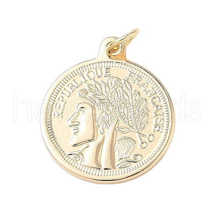 Brass Pendants KK-D364-08G-1