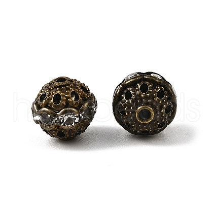 Brass Rhinestone Beads RB-A011-10mm-01AB-NF-1