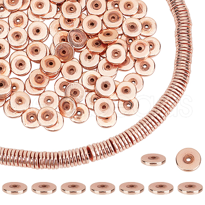 ANATTASOUL 1 Strand Non-magnetic Synthetic Hematite Bead Strands G-AN0001-11-1