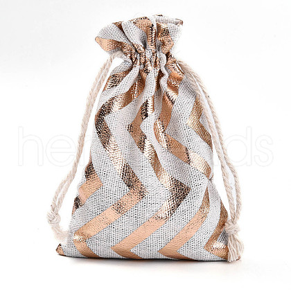 Christmas Theme Cotton Fabric Cloth Bag ABAG-H104-B22-1