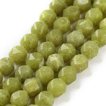 Natural Olive Jade Beads Strands G-NH0021-A17-01-1