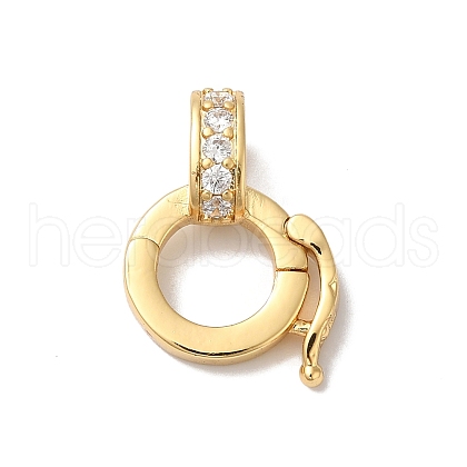 Rack Plating Brass Micro Pave Clear Cubic Zirconia Twister KK-A222-03B-G-1