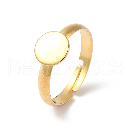 304 Stainless Steel Pad Ring Settings STAS-K278-11B-G-1