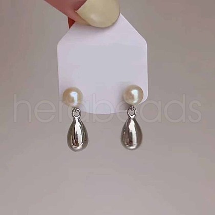 Chic Teardrop Alloy Stud Earrings for Women LK4889-9-1