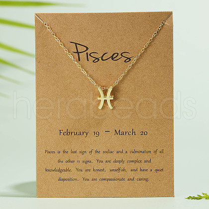 Alloy Constellation Pendant Necklaces WG6F1B2-02-1