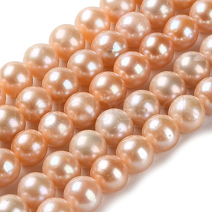 Natural Cultured Freshwater Pearl Beads Strands PEAR-E018-24-1