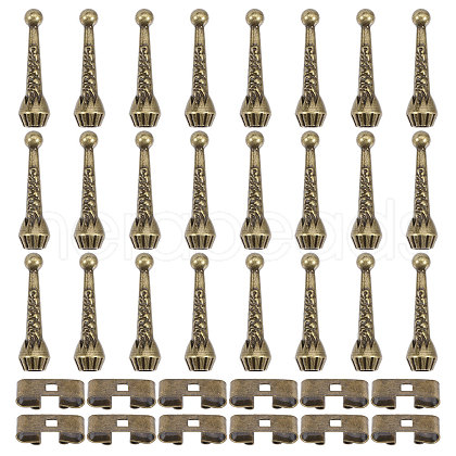 CHGCRAFT DIY Iron Bolo Tie Making Finding Kit FIND-CA0008-98-1