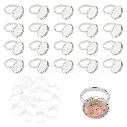 Unicraftale DIY Finger Rings Making Kits DIY-UN0001-17P-1