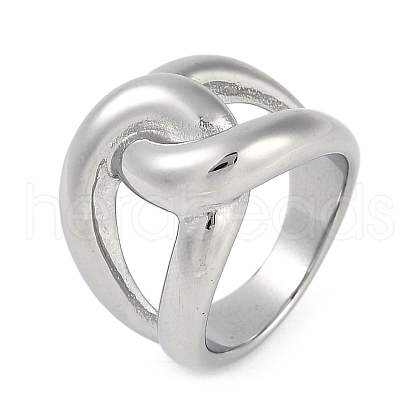 304 Stainless Steel Finger Rings RJEW-D083-15P-01-1