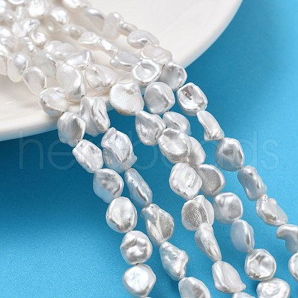 Natural Baroque Keshi Pearl Beads Strands PEAR-P064-06C-03A-1