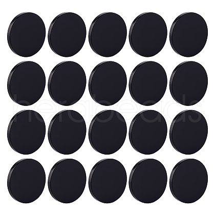 Fingerinspire 80Pcs Acrylic Flat Round Action Figure Display Bases KY-FG0001-08-1