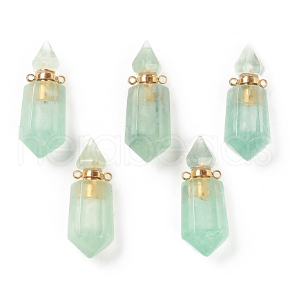 Faceted Natural Fluorite Pendants G-H252-D04-1