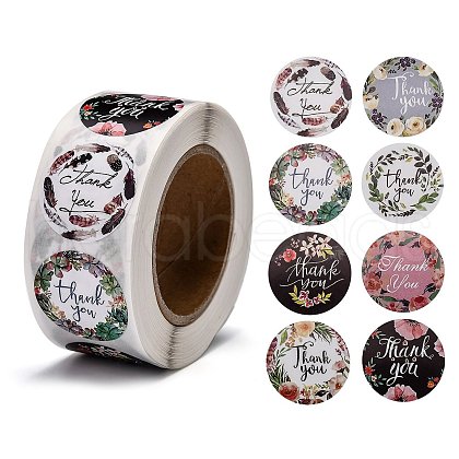 1 Inch Thank You Stickers X1-DIY-G013-A13-1