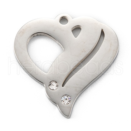 304 Stainless Steel Pendants STAS-G251-05P-1