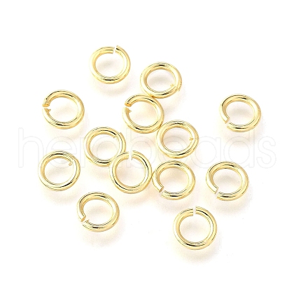 Brass Open Jump Rings KK-V007-004G-02-1