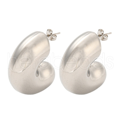 Non-Tarnish 304 Stainless Steel Stud Earrings EJEW-G368-03P-1