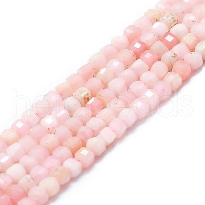 Natural Pink Opal Beads Strands G-P457-B01-29-1