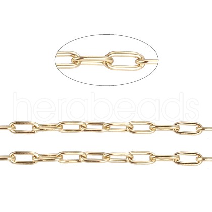 Ion Plating(IP) 304 Stainless Steel Paperclip Chains CHS-F010-01A-G-1