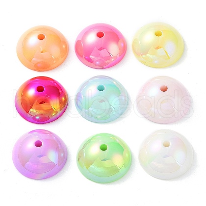 UV Plating Transparent Acrylic Beads OACR-Z013-04-1