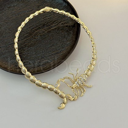 Punk Style Alloy Rhinestone Choker Necklaces FS-WGD5C30-01-1