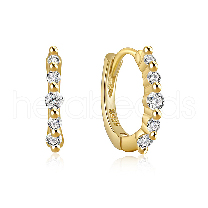 S925 Sterling Silver Circle Hoop Earrings VT3298-13-1
